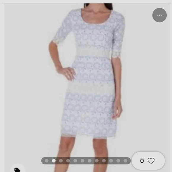 Chris McLaughlin daisy lace dress sz 14 - Picture 10 of 11